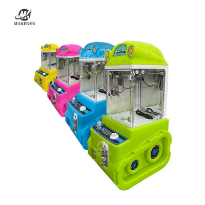 Mini Gift Claw Machine With Wheels And Bill Acceptor Plastic Acrylic Dual Mini Claw Machine For Kids