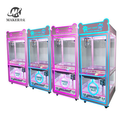 Teddy Bear Vending Arcade Coin Operated Claw Crane Machine Lucky Star Claw Machine For Kid