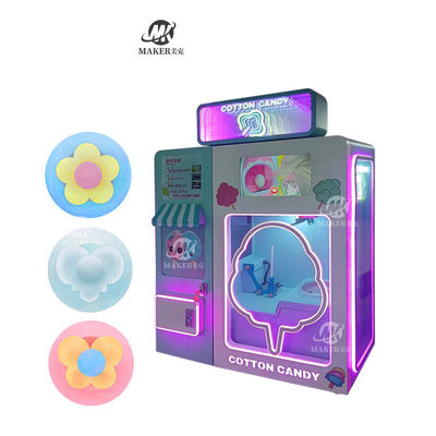 Professionele High Profit Zoete Cotton Candy Sugar Robot Automatische suiker Cotton Candy Commerciële Dispenser Vending Machine