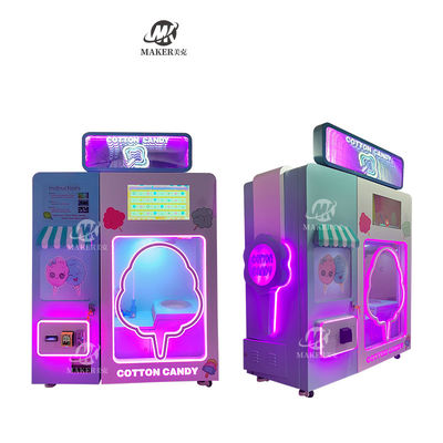 High Profit Candy Cotton Vending Machine Commerciële Automatische Intelligente Kleurrijke Suikermachine Cotton Candy Mac