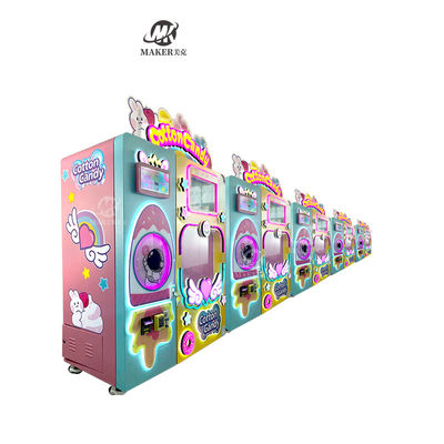Professionele Sweet Electric Sugar Cotton Candy Floss Vending Machine Volledig Automatische Cotton Candy Machine Factory