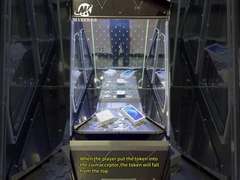 Nieuw ontwerp Eenpersoons muntspanner Tempering Glass Arcade Muntspanner